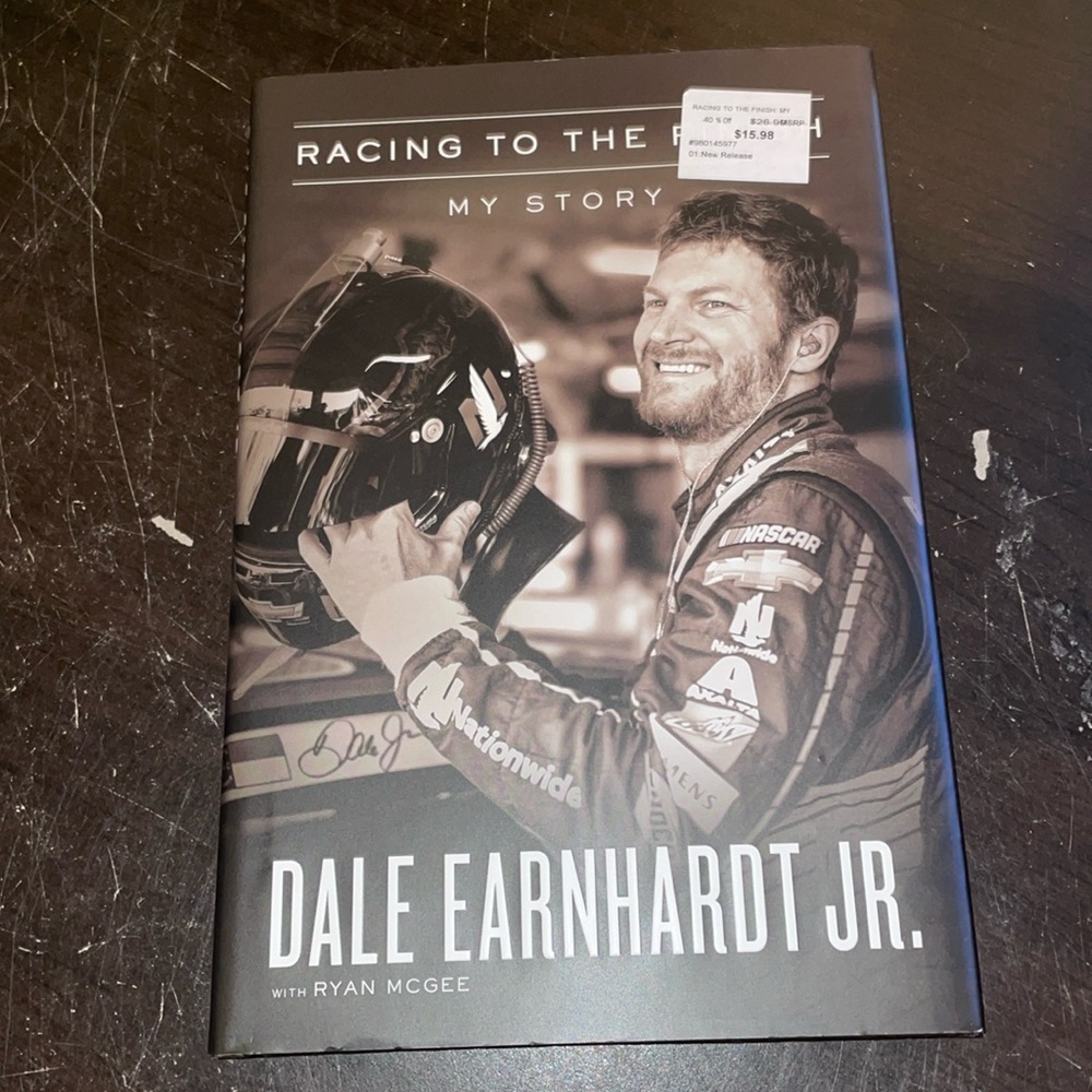 Dale Earnhardt Jr. “Racing to the Finish” hardback book